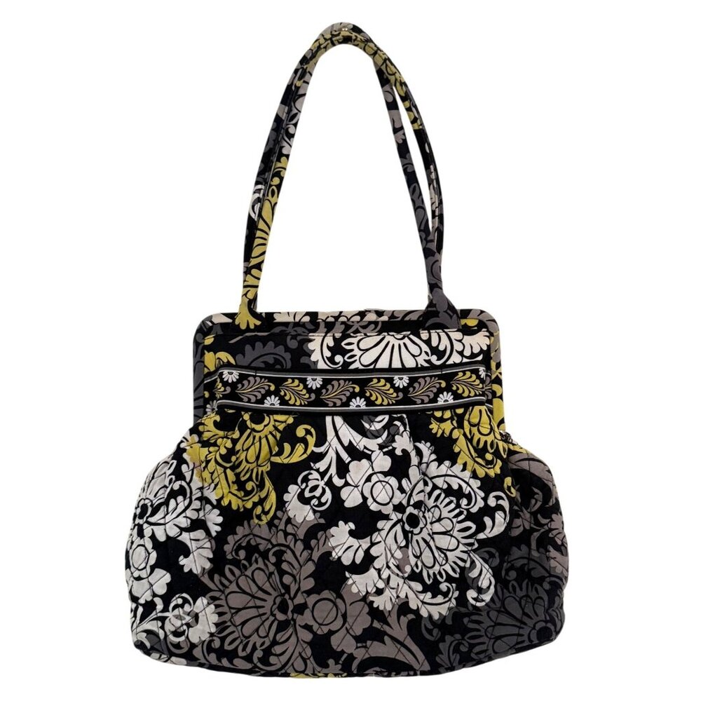 Vera Bradley Retired Pattern Paisley Floral Quilted Fabric Handbag NEEDS REPAIR